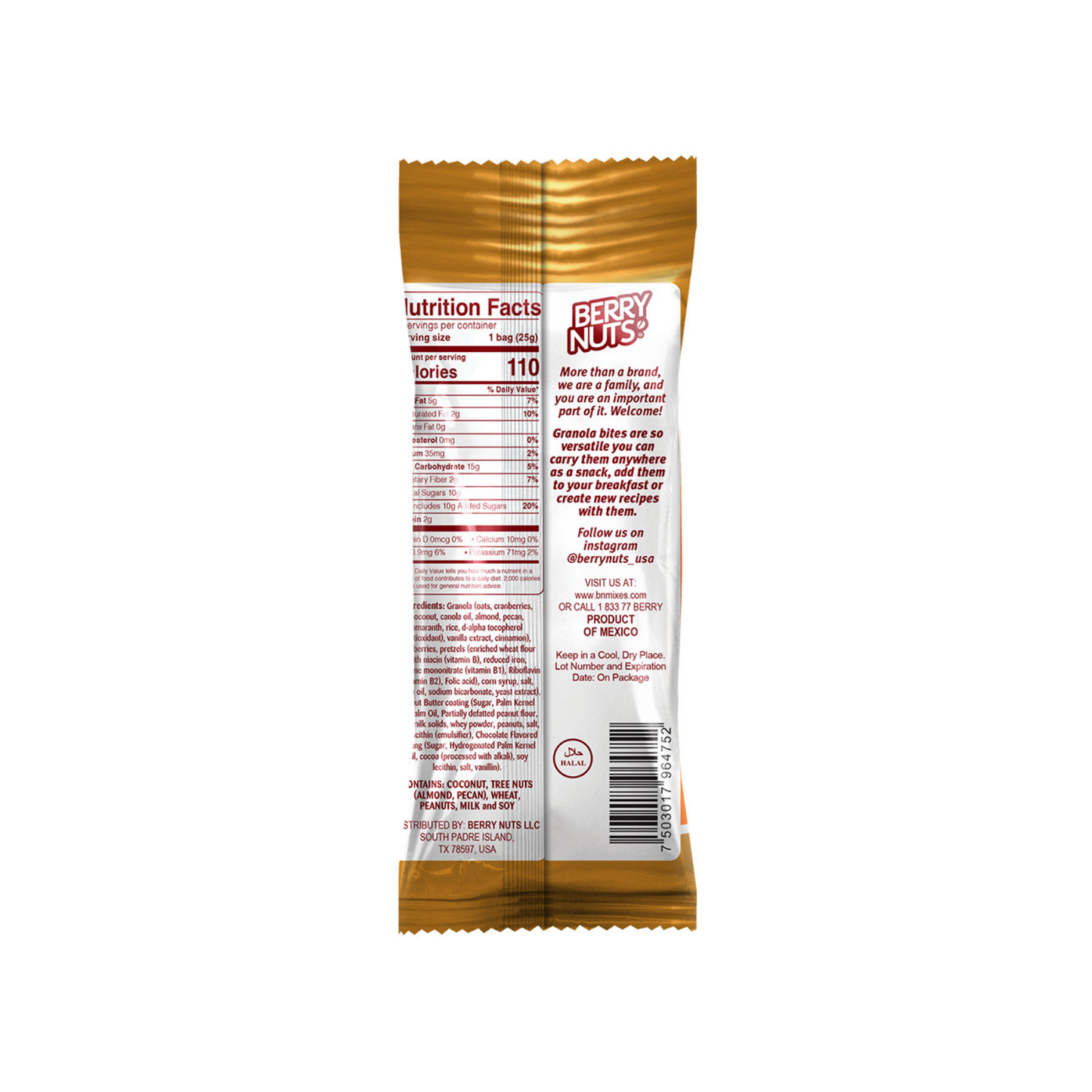 Berry Nuts® Pretzel Mix Granola Bites 0.88oz (100 Pack)