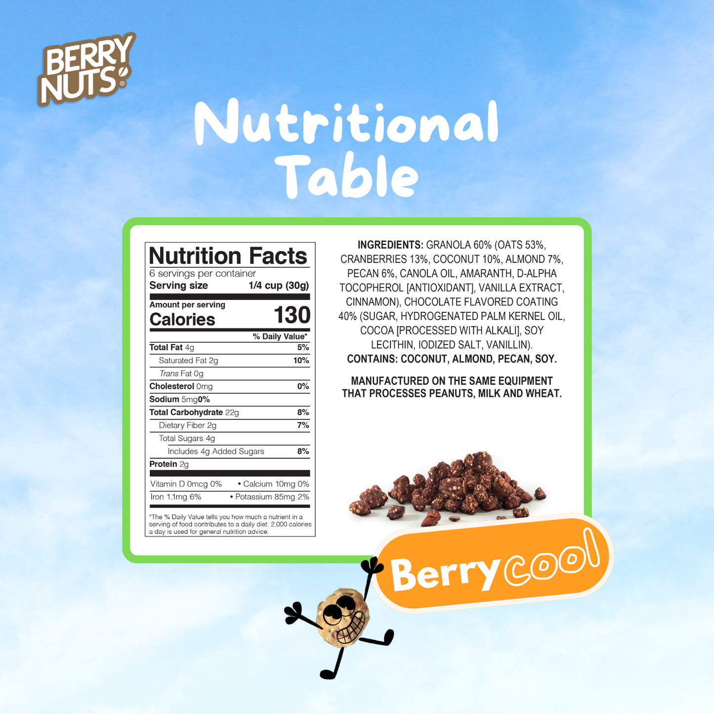 Berry Nuts® Chocolate Granola Bites 6.34 Oz