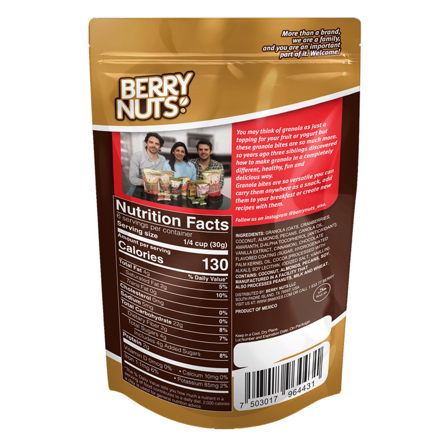 Berry Nuts® Chocolate Granola Bites 15 Pack (15x6.34 Oz)