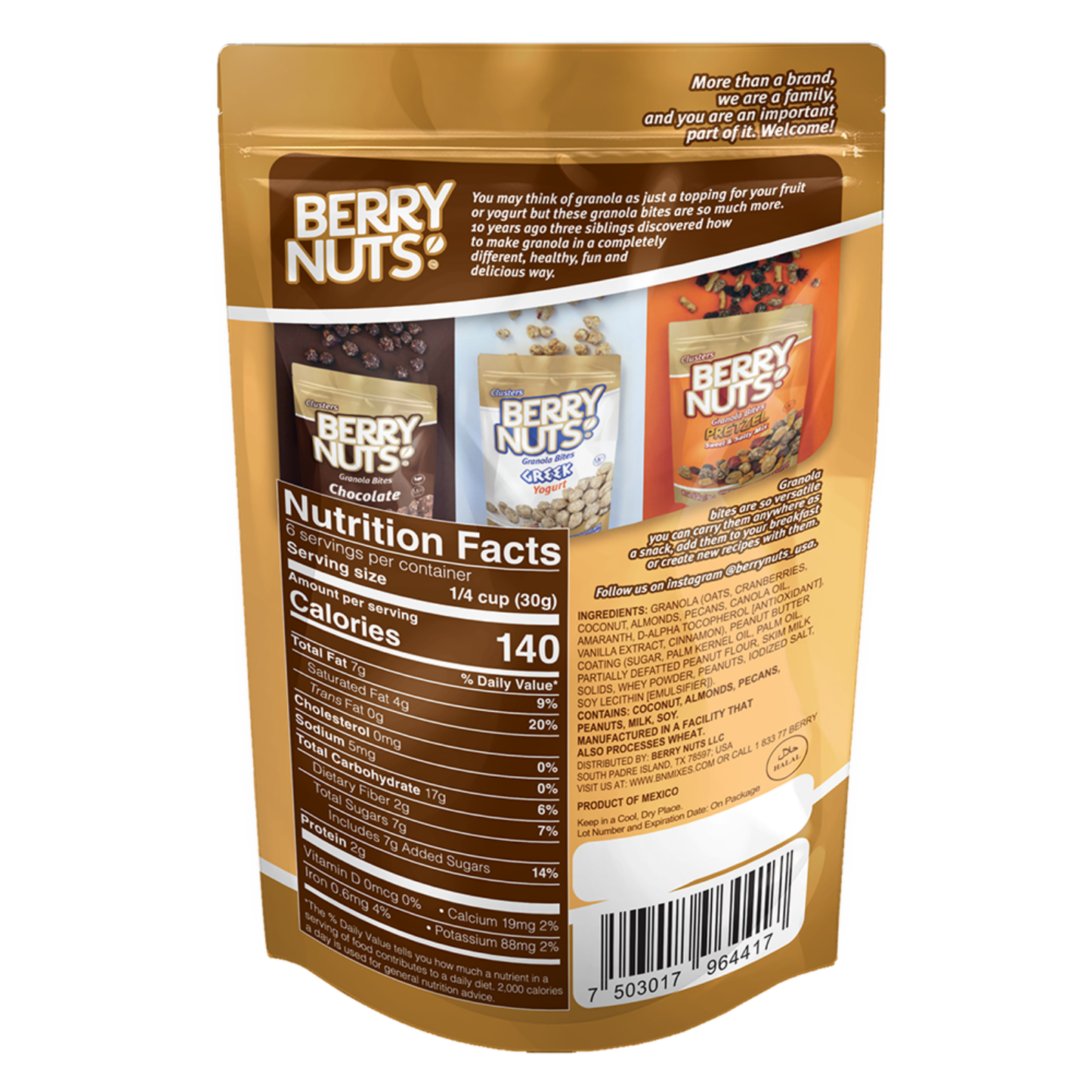 Berry Nuts® Peanut Butter Granola Bites 15 Pack (15x6.34 Oz)