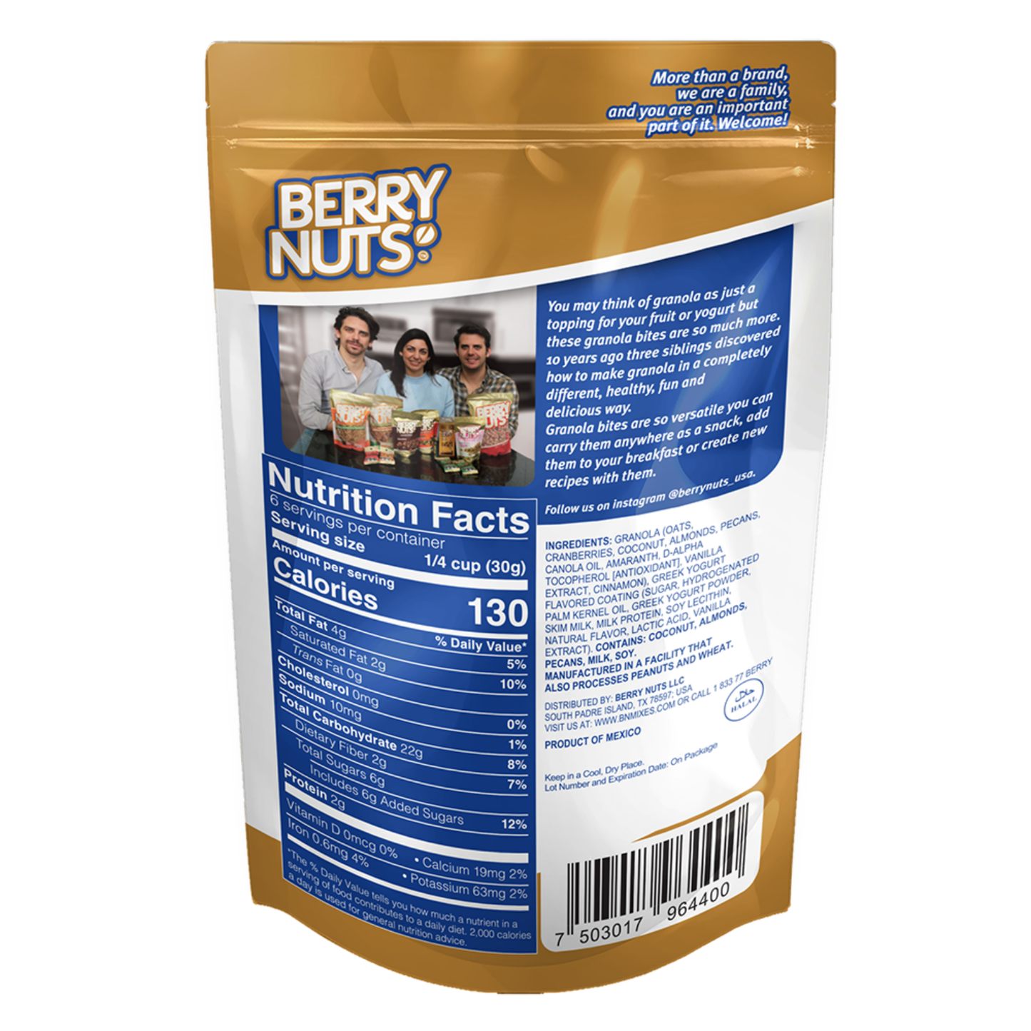 Berry Nuts® Greek Yogurt Granola Bites 15 Pack (15x6.34 Oz)