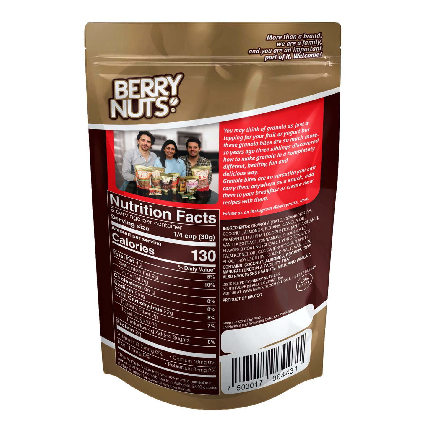 Berry Nuts® Chocolate Granola Bites 6.34 Oz