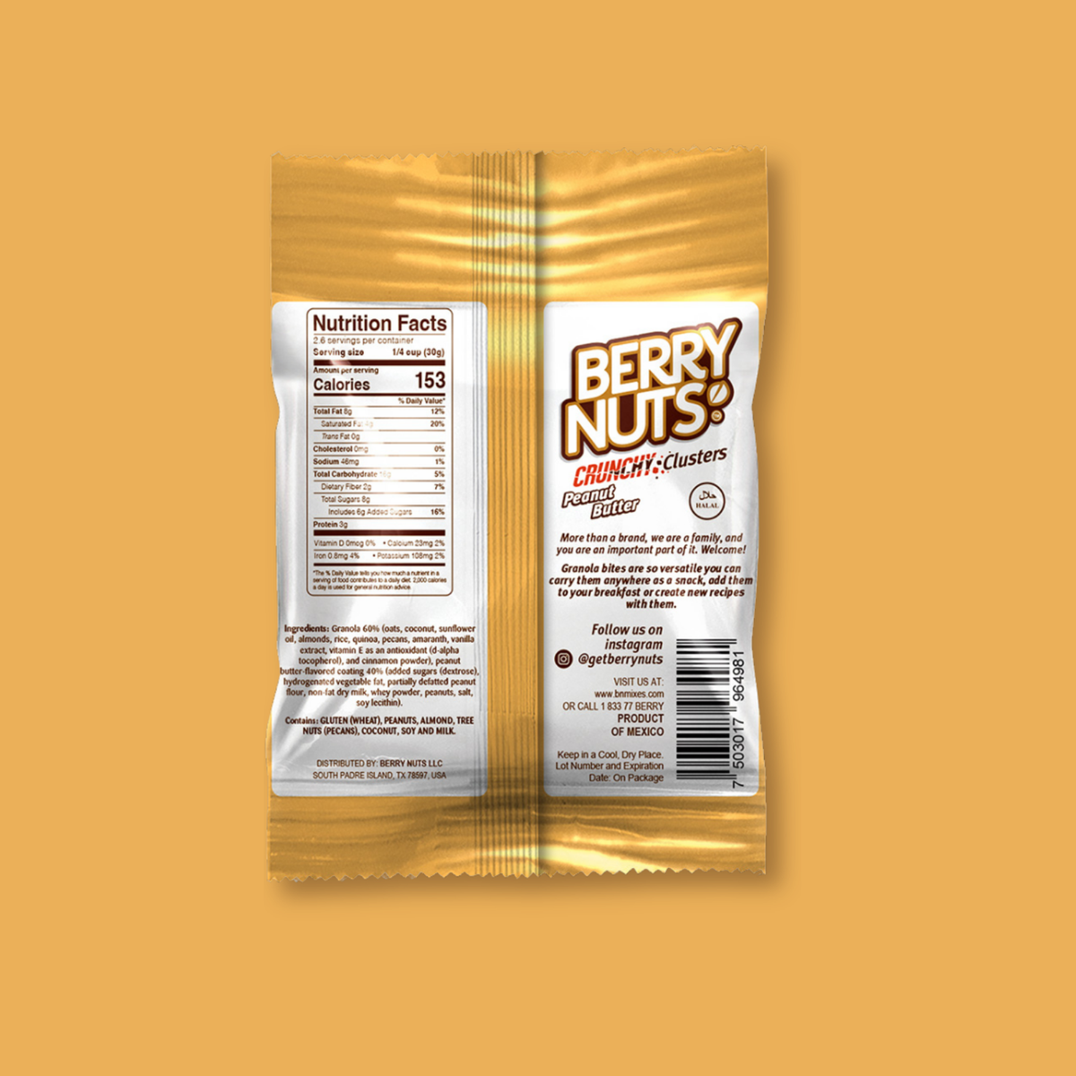 Berry Nuts® Peanut Butter Crunchy Clusters 2.8 Oz