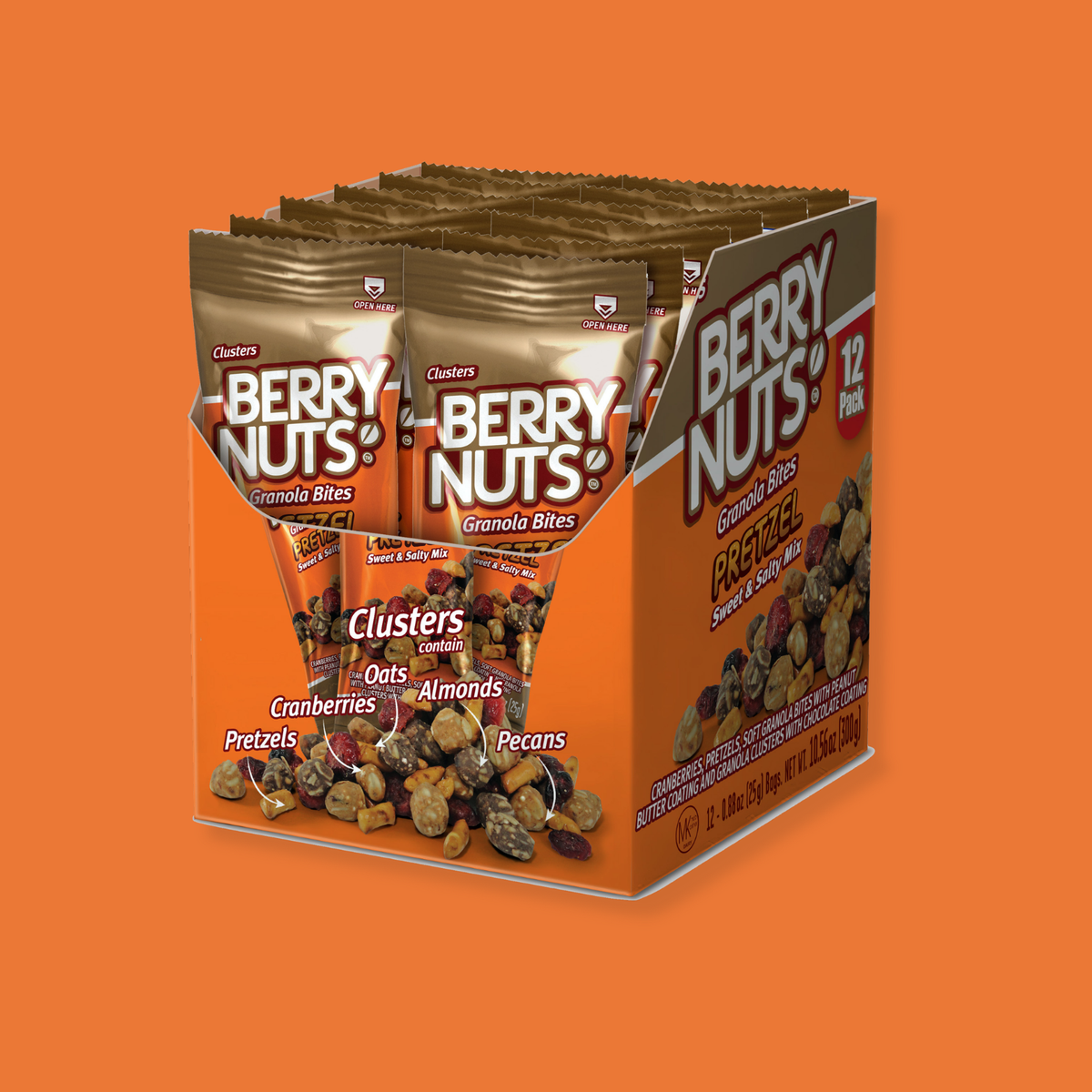 Berry Nuts® Pretzel Mix Granola Bites 12 Pack (12x.88 Oz)