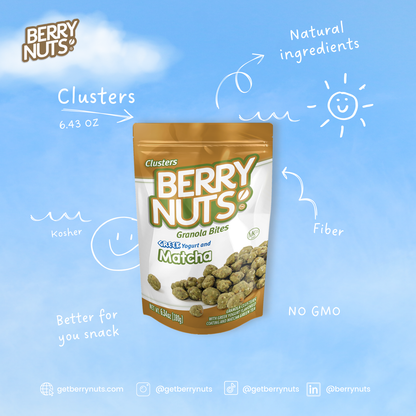 Berry Nuts® Greek Yogurt Matcha Granola Bites 15 Pack (15x6.34 Oz)