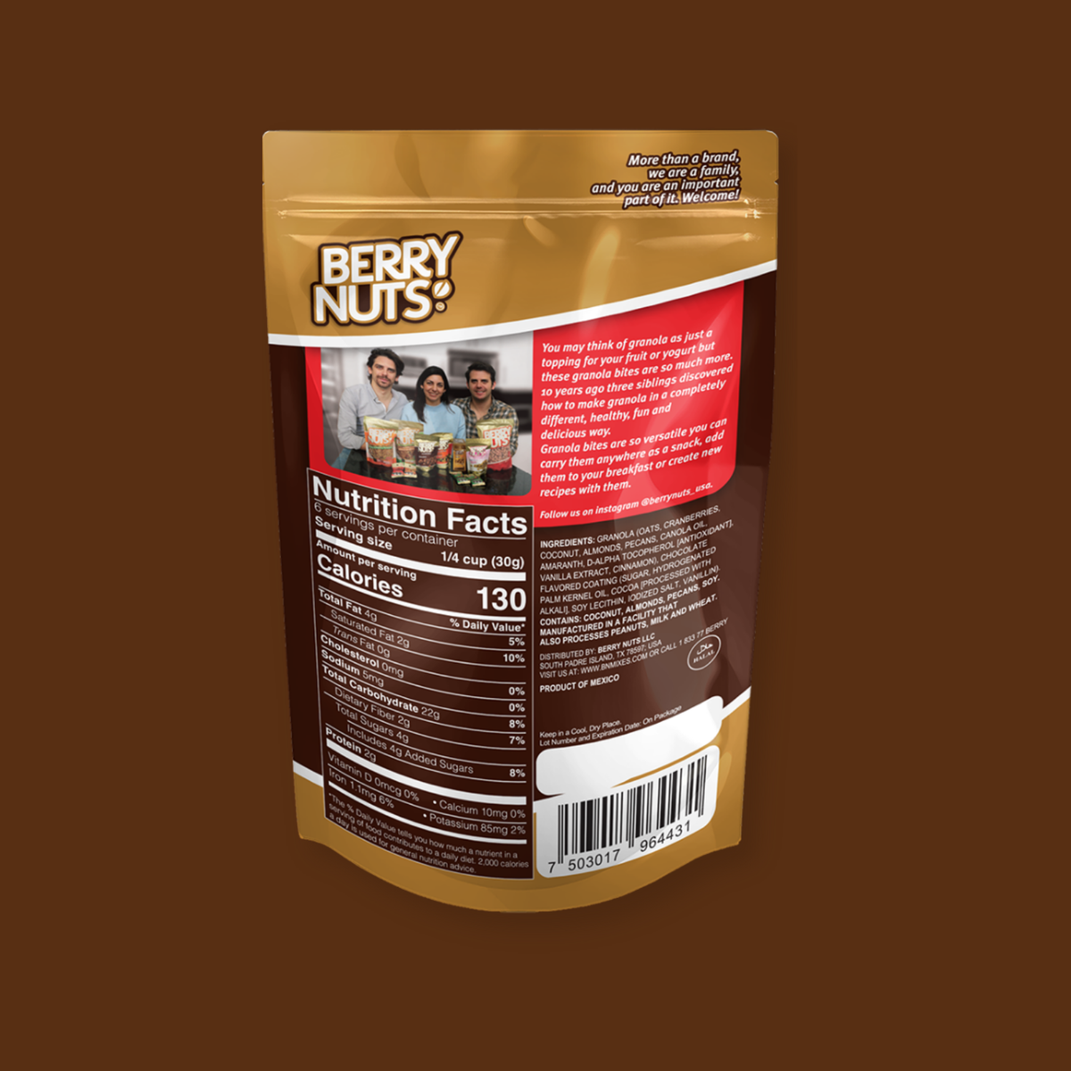 Berry Nuts® Chocolate Granola Bites 6.34 Oz