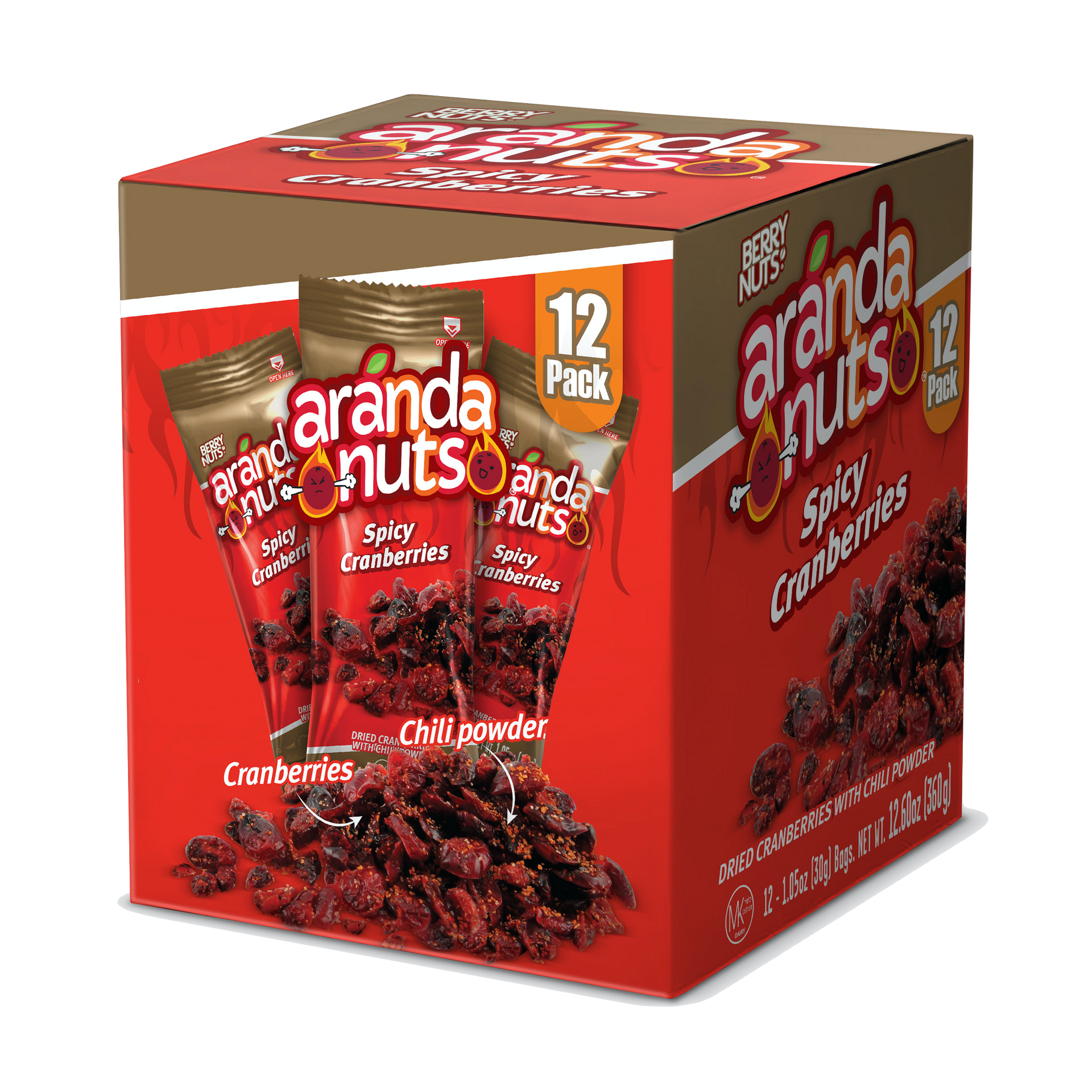 Spicy Cranberries 12 Pack (12x1.06 Oz) – Berry Nuts®