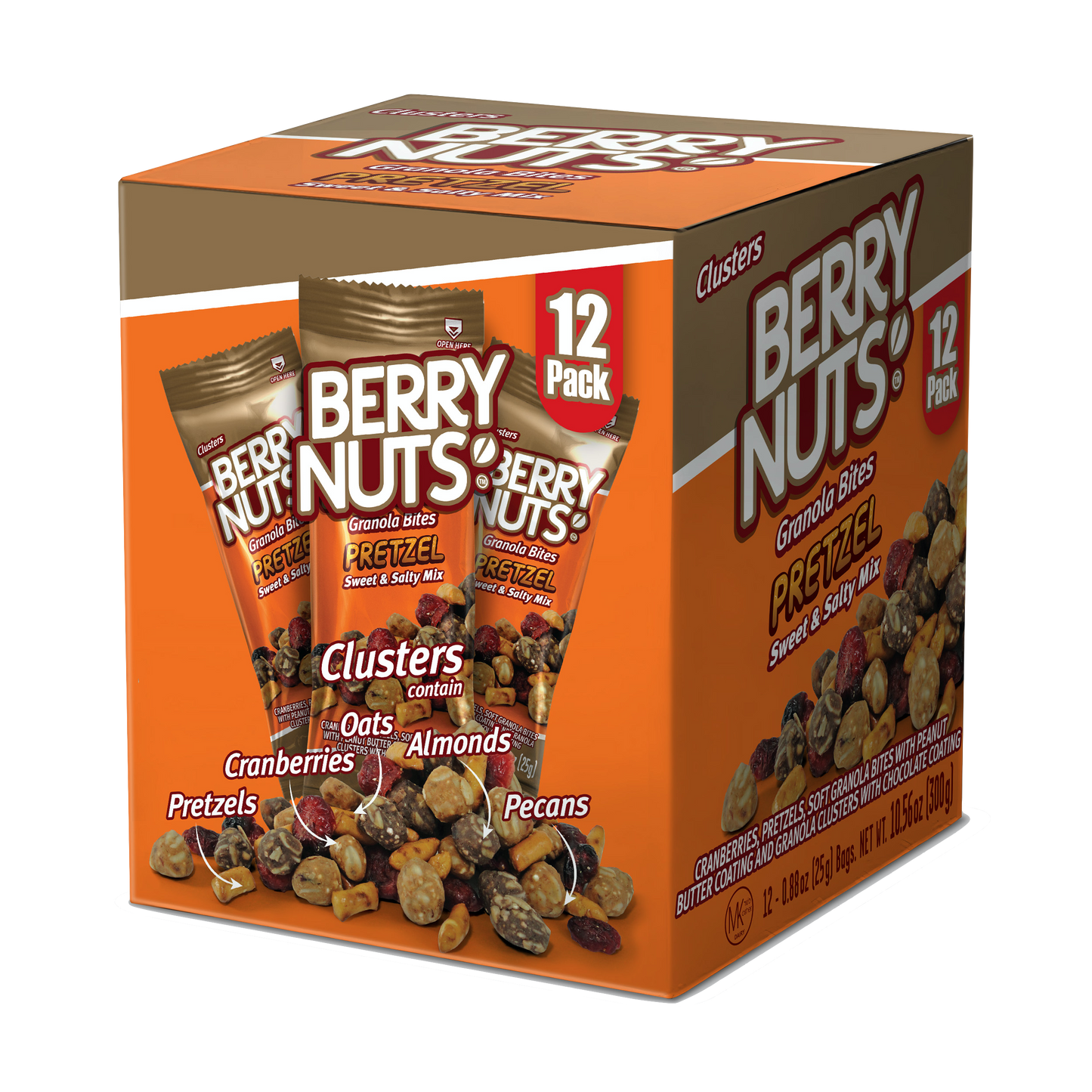 Berry Nuts® Pretzel Mix Granola Bites 12 Pack (12x.88 Oz)