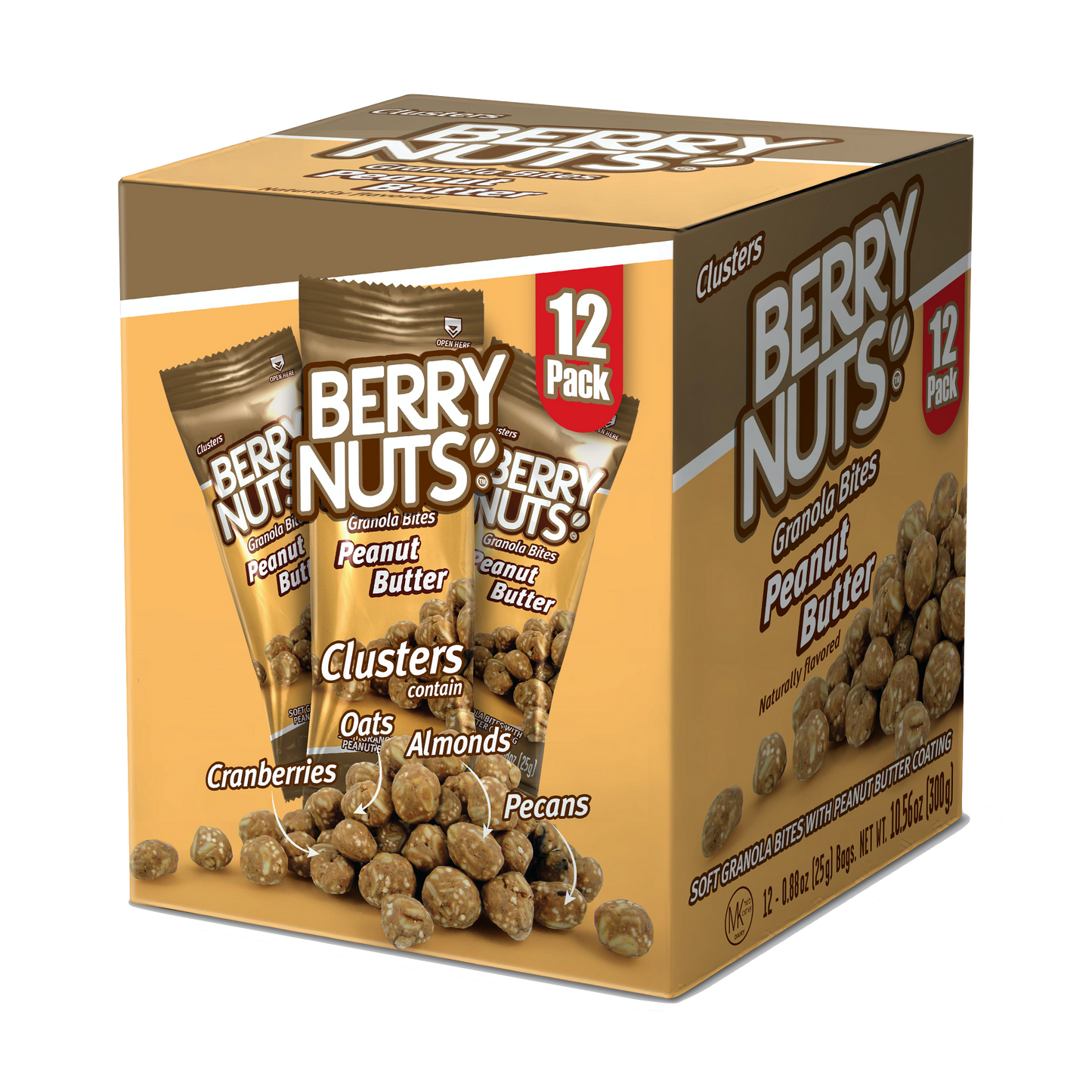 Berry Nuts® Peanut Butter Granola Bites 12 Pack (12x.88 Oz)