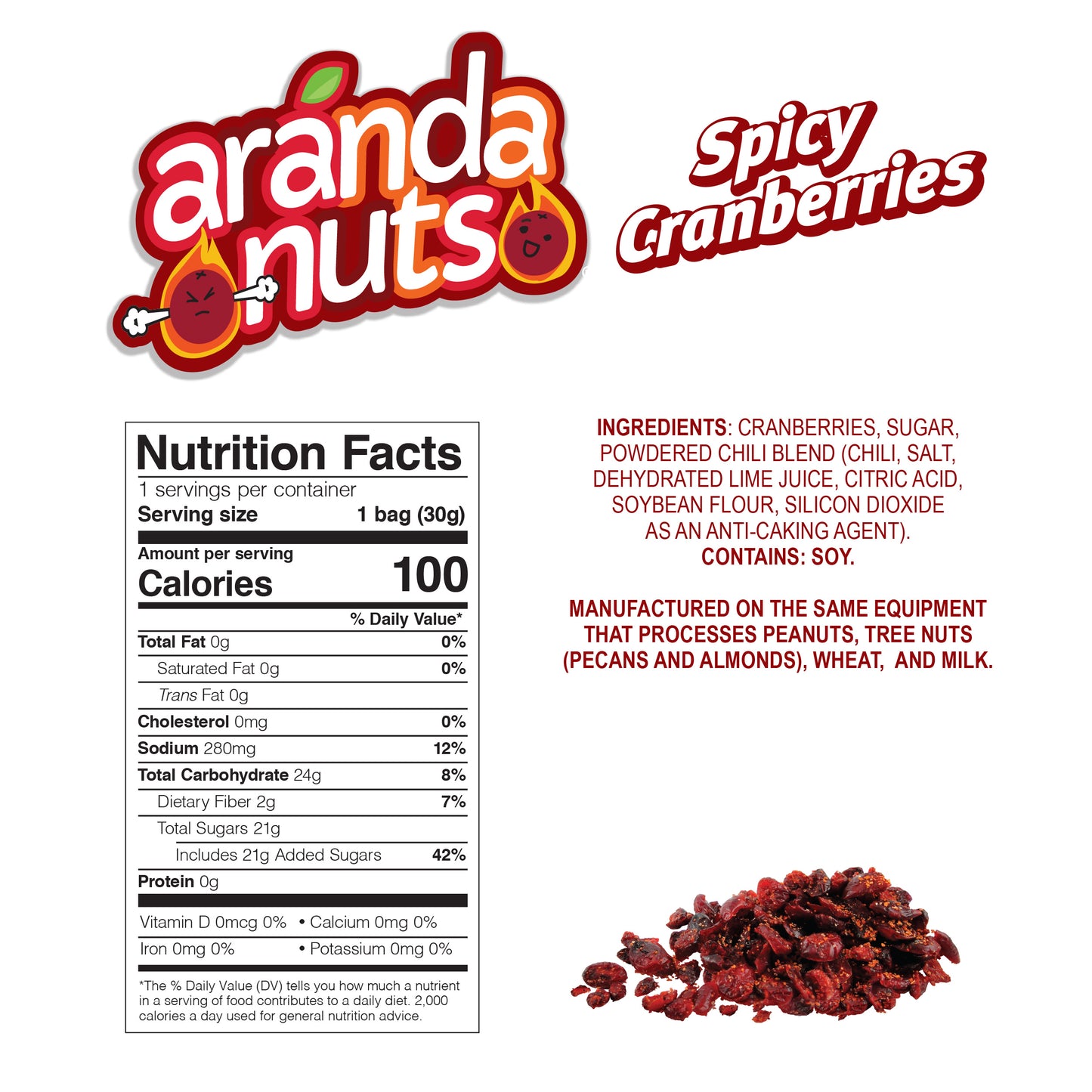 Spicy Cranberries 12 Pack (12x1.06 Oz)