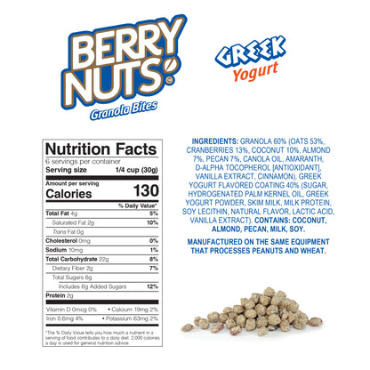 Berry Nuts® Greek Yogurt Granola Bites 6.34 Oz