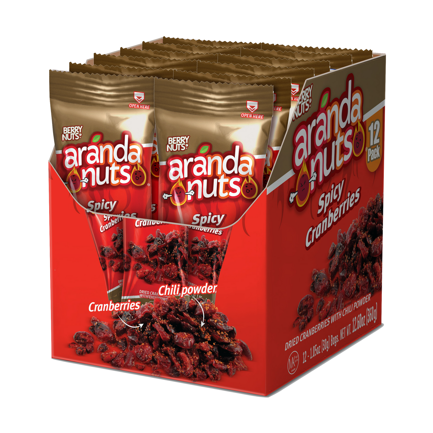 Spicy Cranberries 12 Pack (12x1.06 Oz)