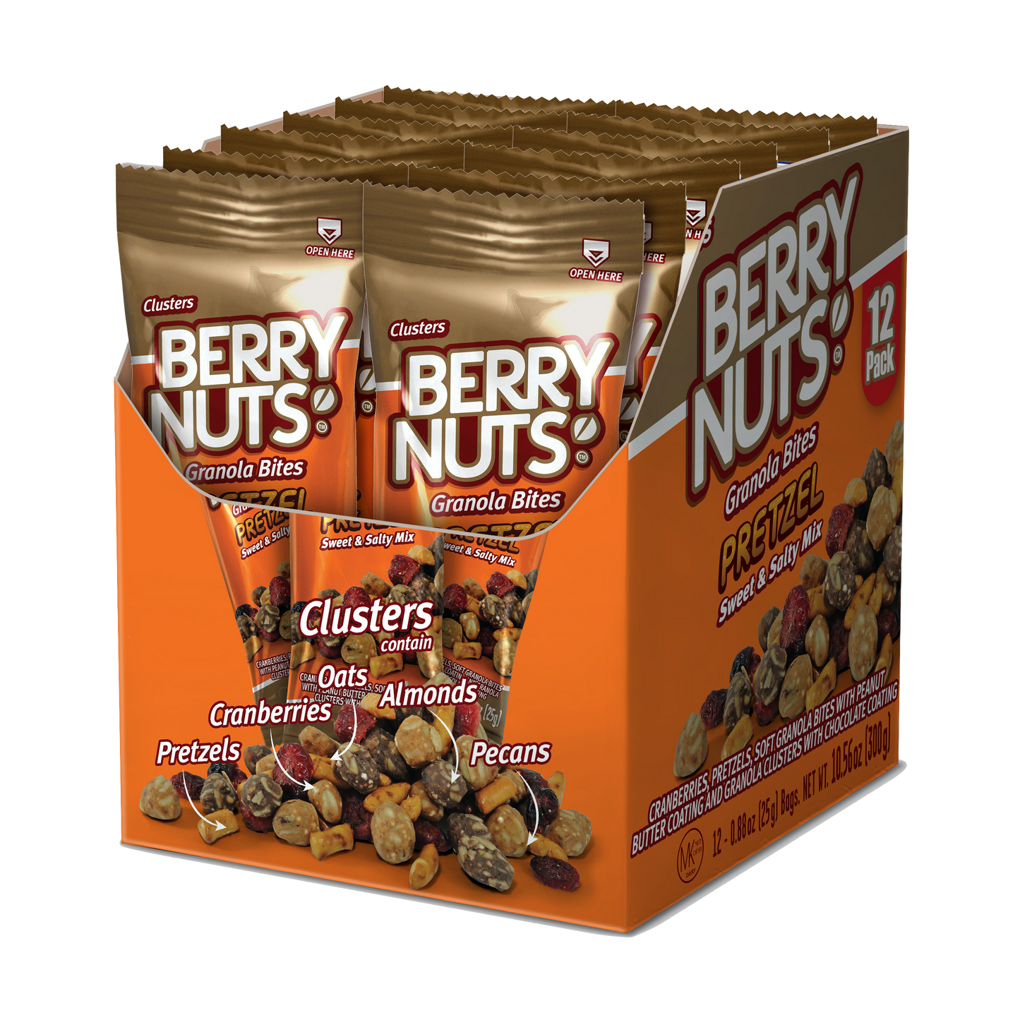 Berry Nuts® Pretzel Mix Granola Bites 12 Pack (12x.88 Oz)