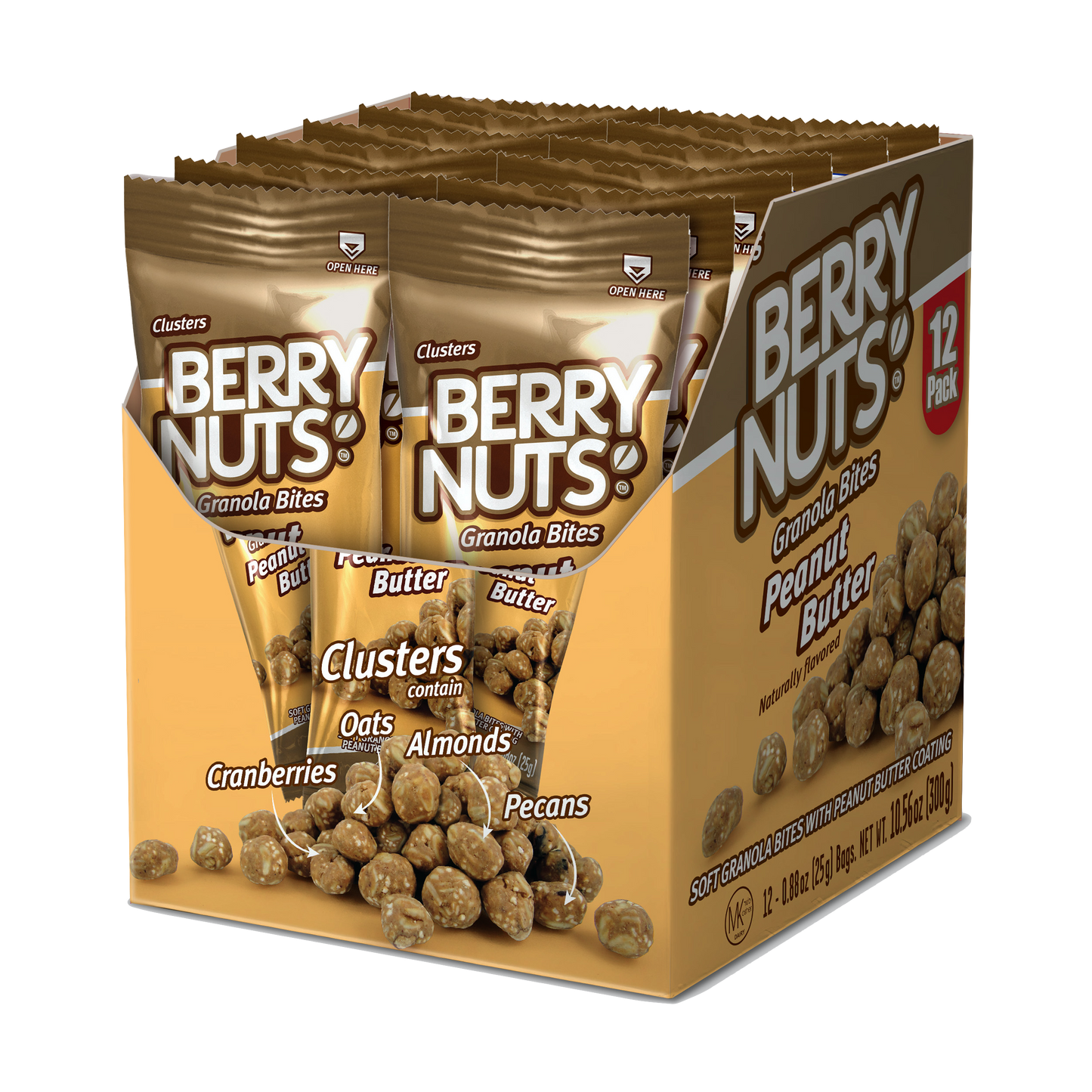 Berry Nuts® Peanut Butter Granola Bites 12 Pack (12x.88 Oz)