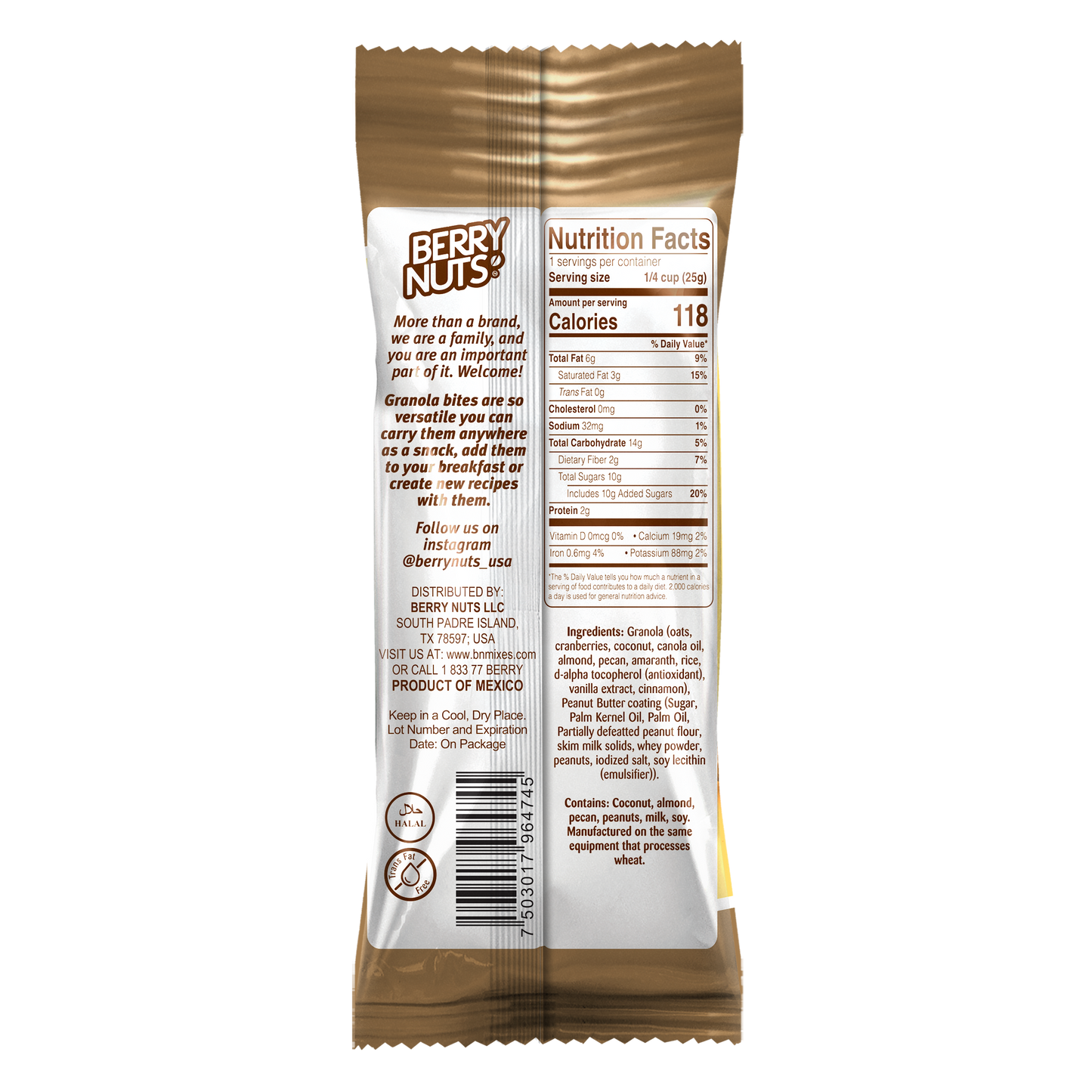 Berry Nuts® Peanut Butter Granola Bites .88 Oz