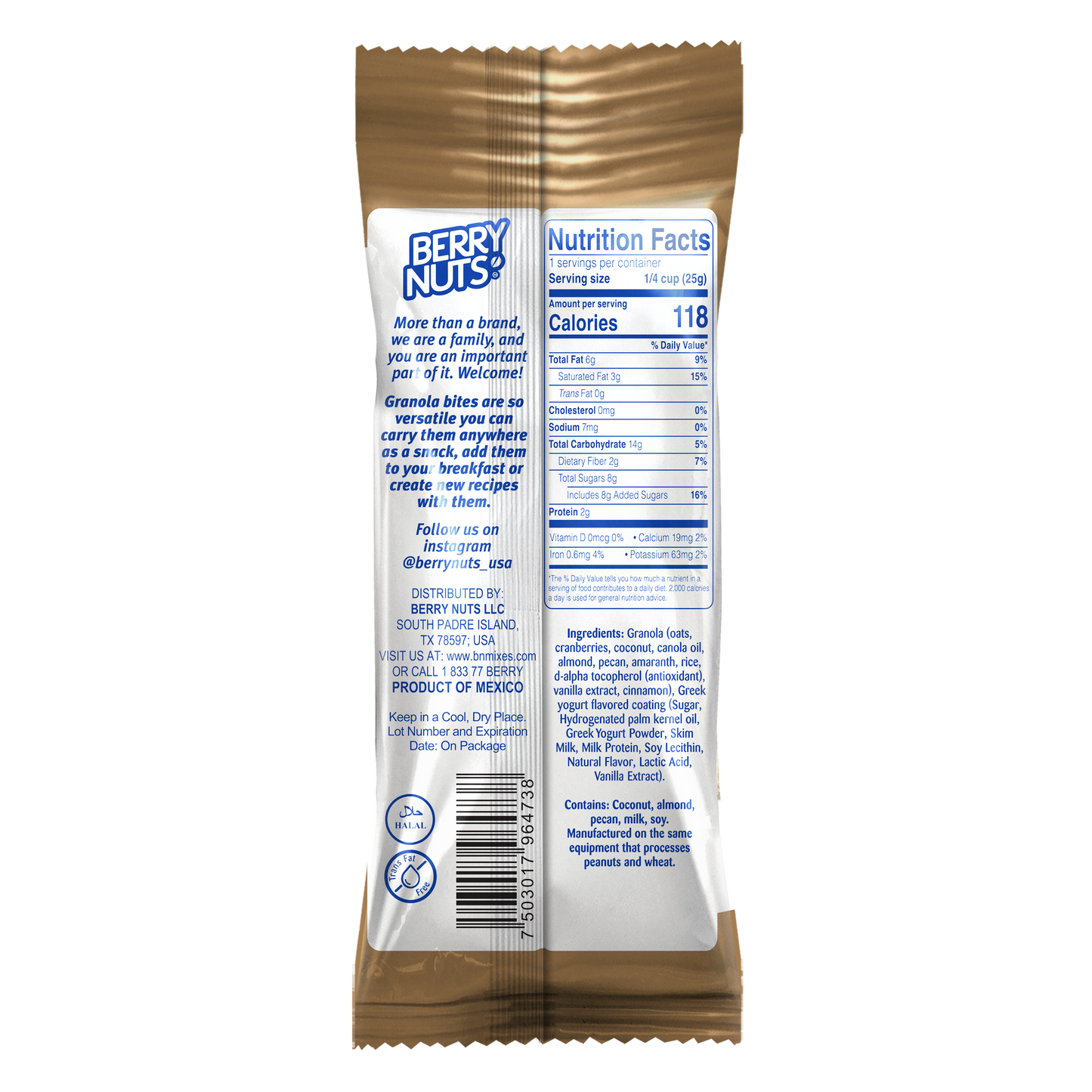 Berry Nuts® Greek Yogurt Granola Bites .88 Oz