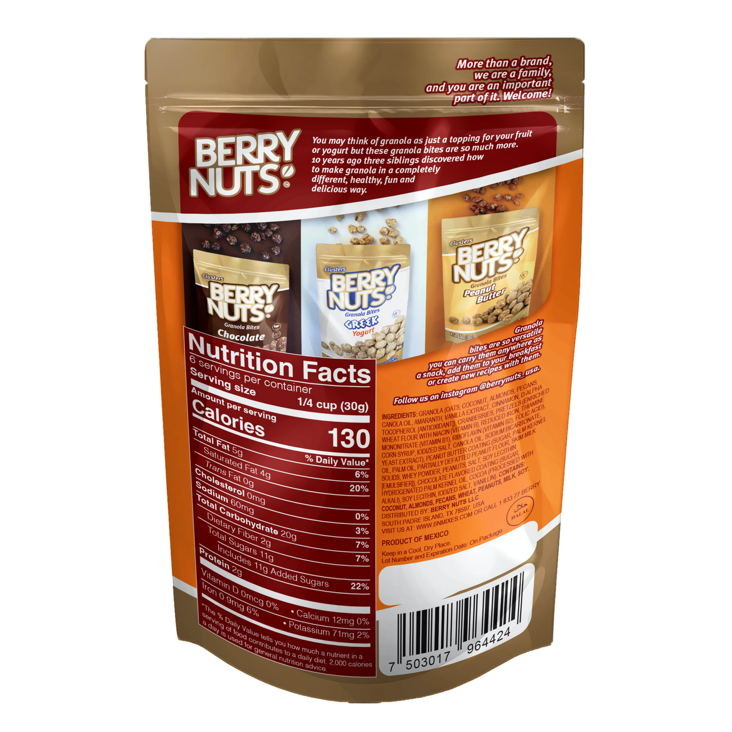Berry Nuts® Pretzel Mix Granola Bites 6.34 Oz